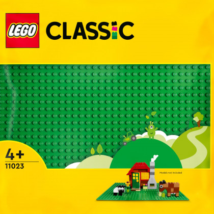 LEGO Classic Mattoncini, Basi per Mattoncini, Giochi per Bambini di 4+ Anni,  con Ruote, Finestre, Porte e 4 Basi, 11717