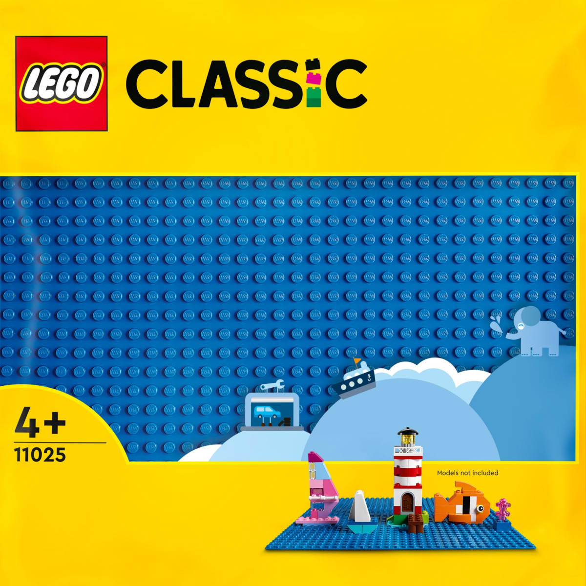 LEGO Classic Blue Baseplate 32x32 Board 11025