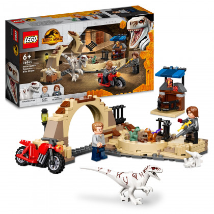 LEGO Jurassic World Atrociraptor Dinosaur: Bike Chase 76945