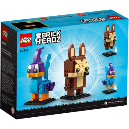 LEGO Looney Tunes Brickheadz 40549 - Beep Beep e Willy il Coyote