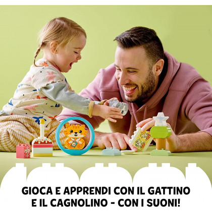 LEGO DUPLO 10977 - Il mio primo cagnolino e gattino con suoni