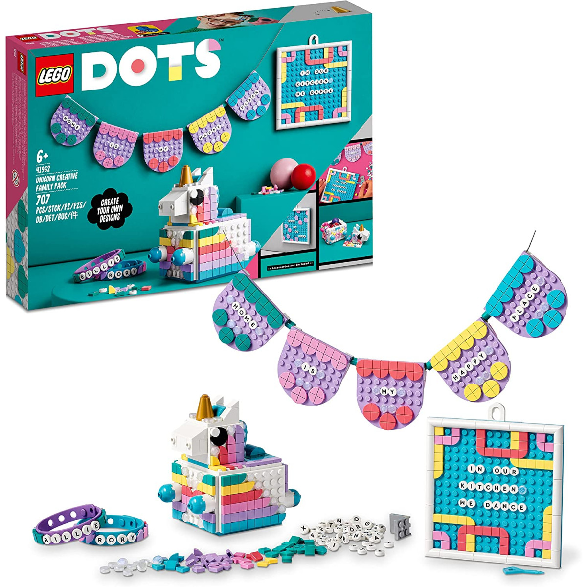 LEGO DOTS 41962 - Family Pack creativo - Unicorno