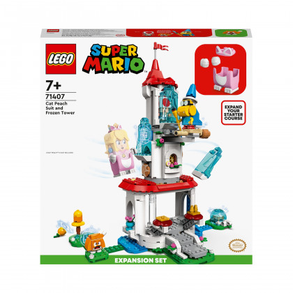 LEGO Super Mario 71407 - Pack espansione Costume di Peach gatto e Torre ghiacciata