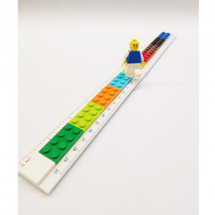 Lego 5007195 - 2.0 Convertible Ruler with Minifigure