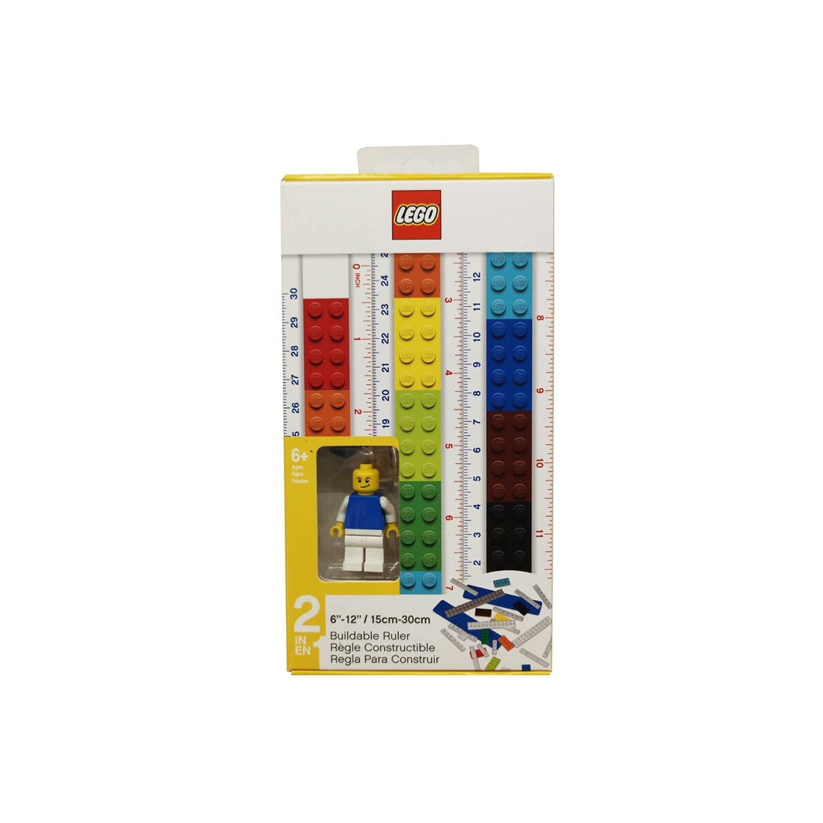 Lego 5007195 - 2.0 Convertible Ruler with Minifigure