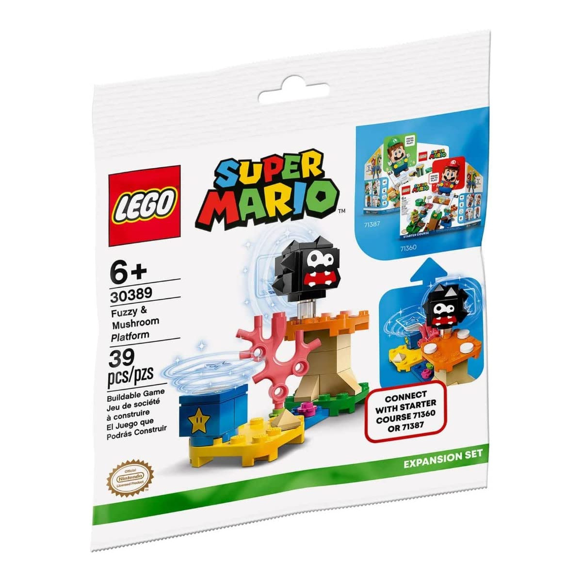 Lego 30389 - Super Mario polybag Fuzzy & Mushroom Platform