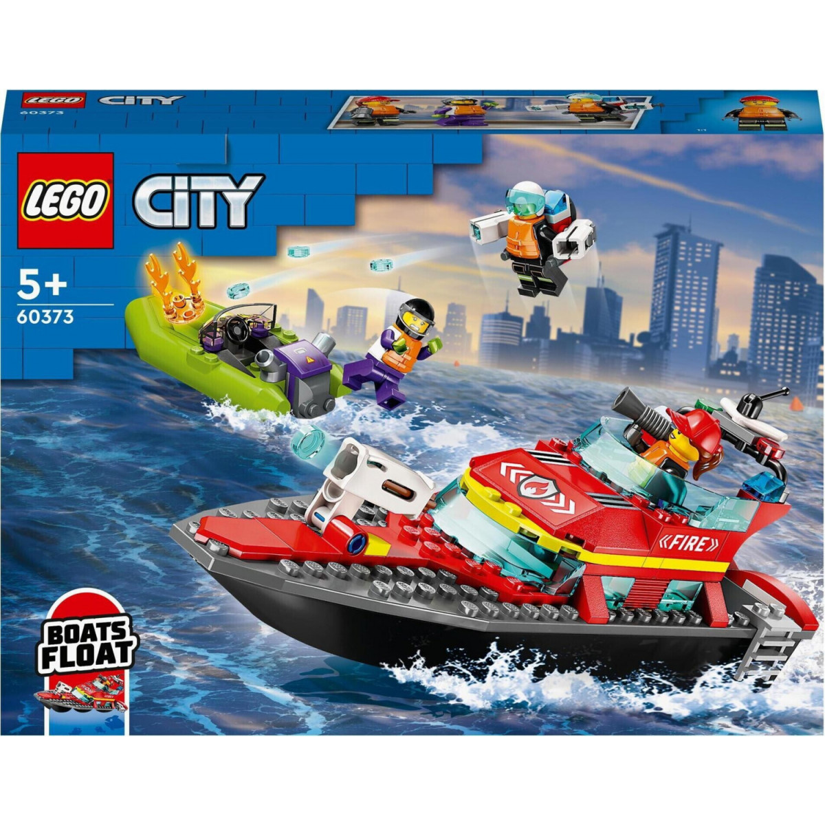 Lego 60373 - City Fire Rescue Boat Toy Building Set