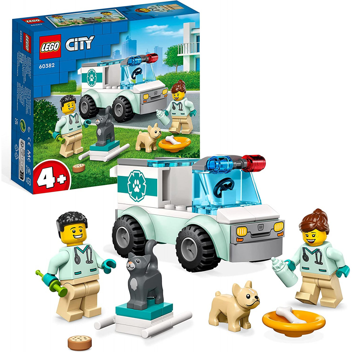 Lego 60382 - City 4+ Vet Van Rescue Animal Set