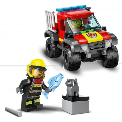 Lego 60393 - City 4x4 Fire Engine Rescue Toy Playset