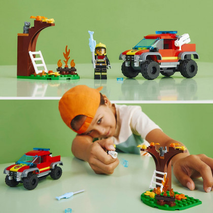 Lego 60393 - City 4x4 Fire Engine Rescue Toy Playset