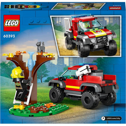 Lego 60393 - City 4x4 Fire Engine Rescue Toy Playset