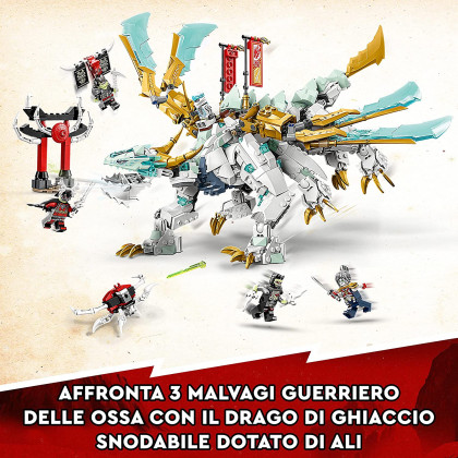Lego 71786 - NINJAGO Drago di Ghiaccio di Zane