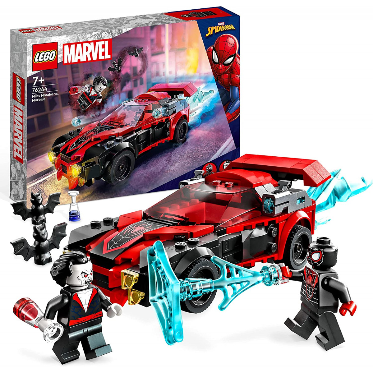 Lego 76244 - Avengers Marvel Miles Morales vs. Morbius Set