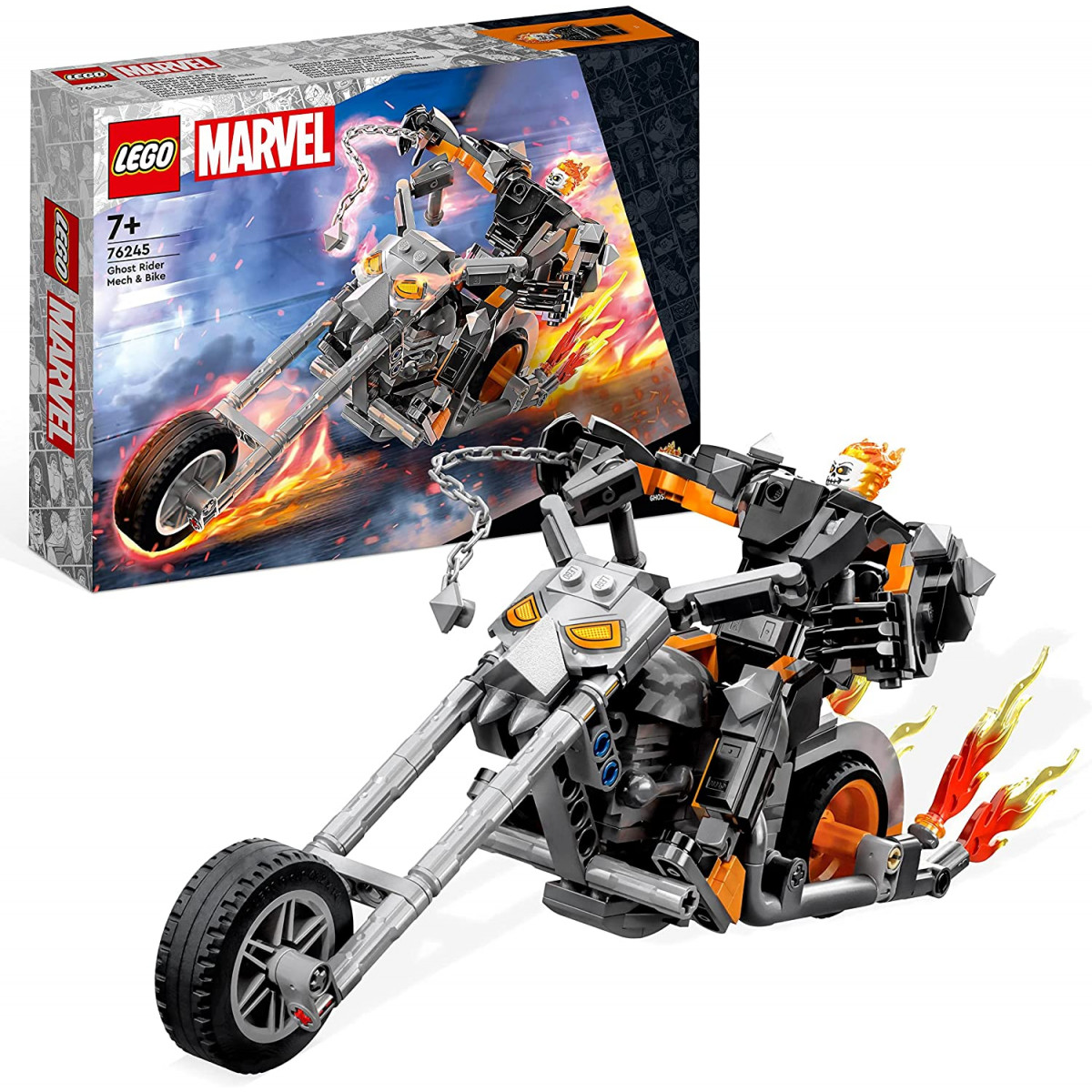Lego 76245 - Avengers Marvel Ghost Rider Mech & Bike Toy Set