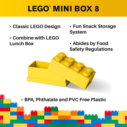 Lego mini box 8 stud, vari colori