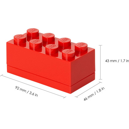 Lego mini box 8 stud, vari colori
