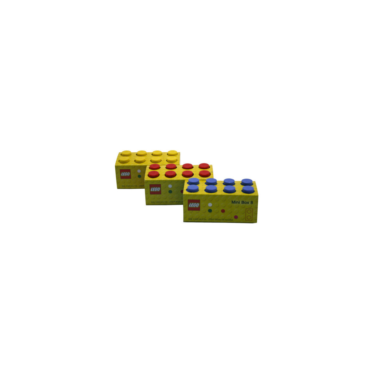 Lego mini box 8 stud, vari colori
